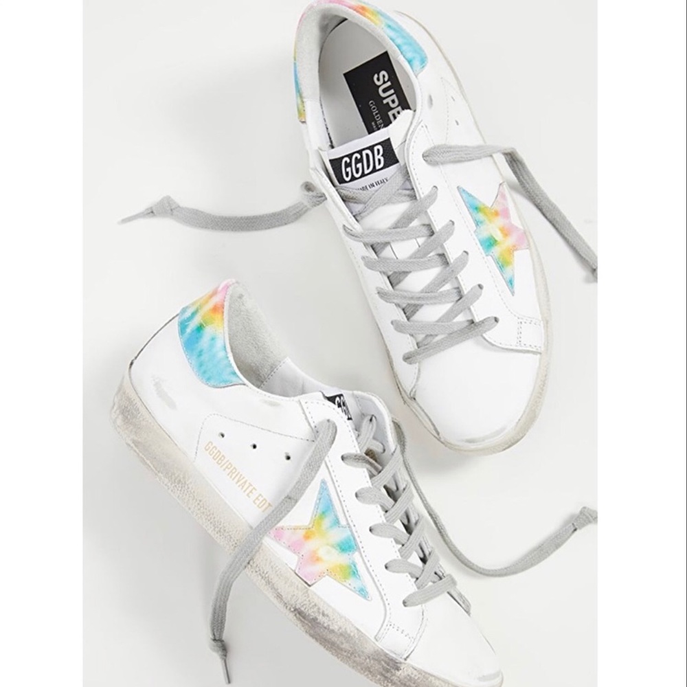 size 5 BUNDLE! Golden Goose Tie-Dye sneakers RARE Minnetonka Keds size 35 BUNDLE - Picture 4 of 5